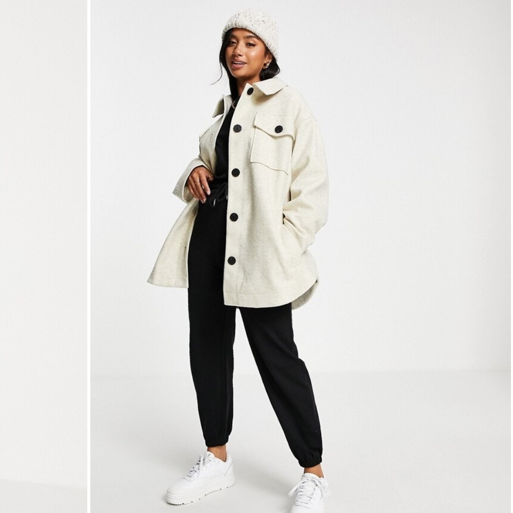 ASOS Beige Utility Jacket with Belt
